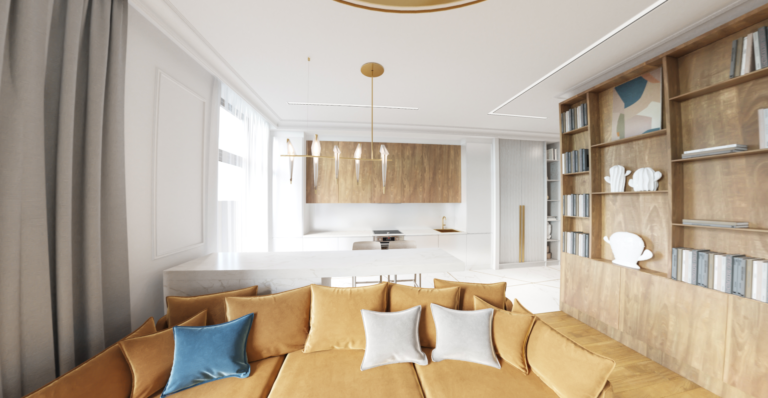 3d render 3х комнатной квартире «Fusion»