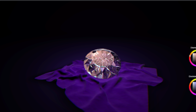Интерактивная 3d модель бриллианта 3D Model