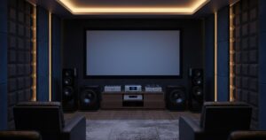 кинотеатр комната квадратная акустика — 360space.ru
